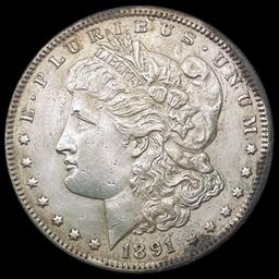1891-CC Morgan Silver Dollar CLOSELY UNCIRCULATED