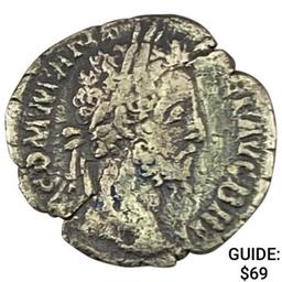 Roman Commodus 177-192 AD Silver Denarius NEARLY UNCIRCULATED