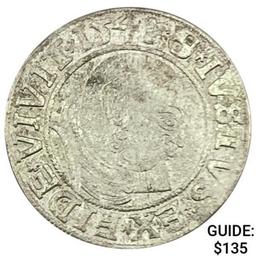 1529-1558 Prussia Silver Groschen Albert I CLOSELY UNCIRCULATED