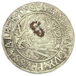 1529-1558 Prussia Silver Groschen Albert I CLOSELY UNCIRCULATED
