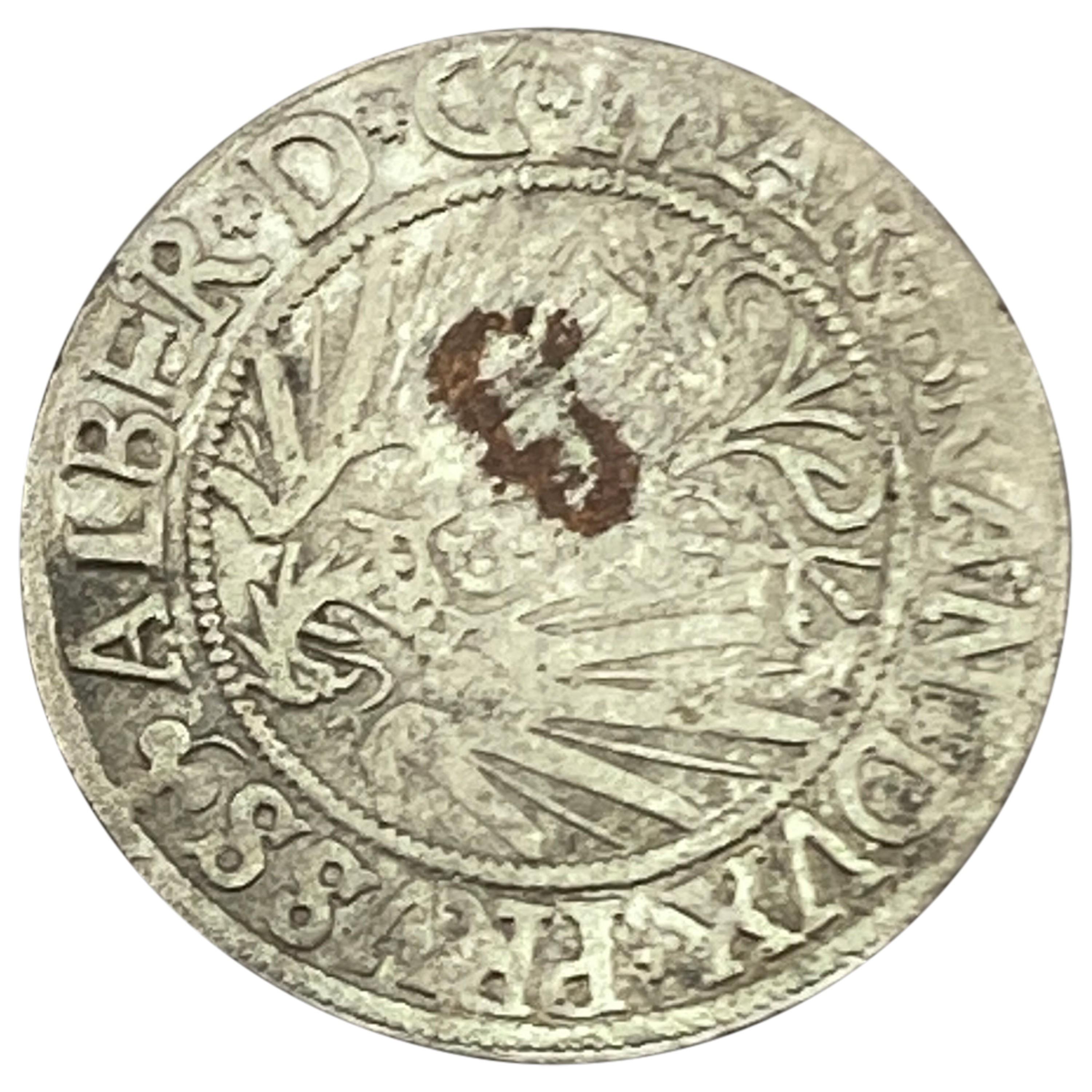 1529-1558 Prussia Silver Groschen Albert I CLOSELY UNCIRCULATED