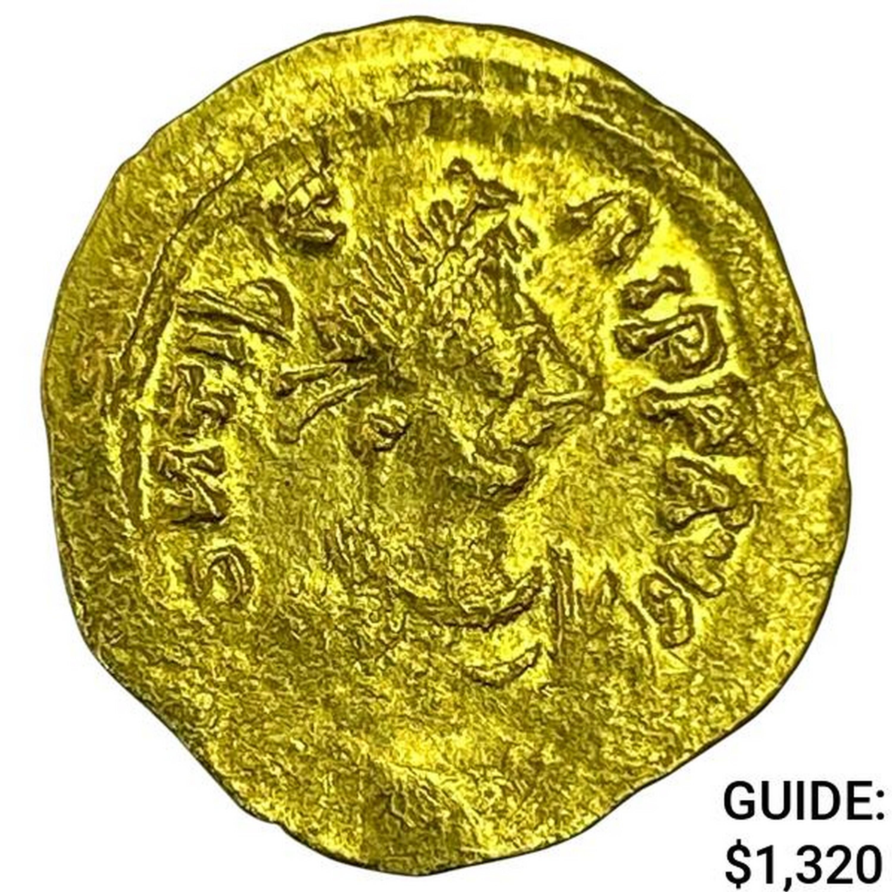 Byzantine Tiberius II 578-582 AD Gold Tremissis CLOSELY UNCIRCULATED