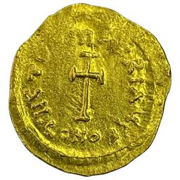 Byzantine Tiberius II 578-582 AD Gold Tremissis CLOSELY UNCIRCULATED