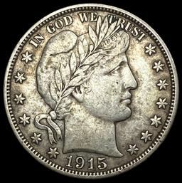 1915-D Barber Half Dollar LIGHTLY CIRCULATED