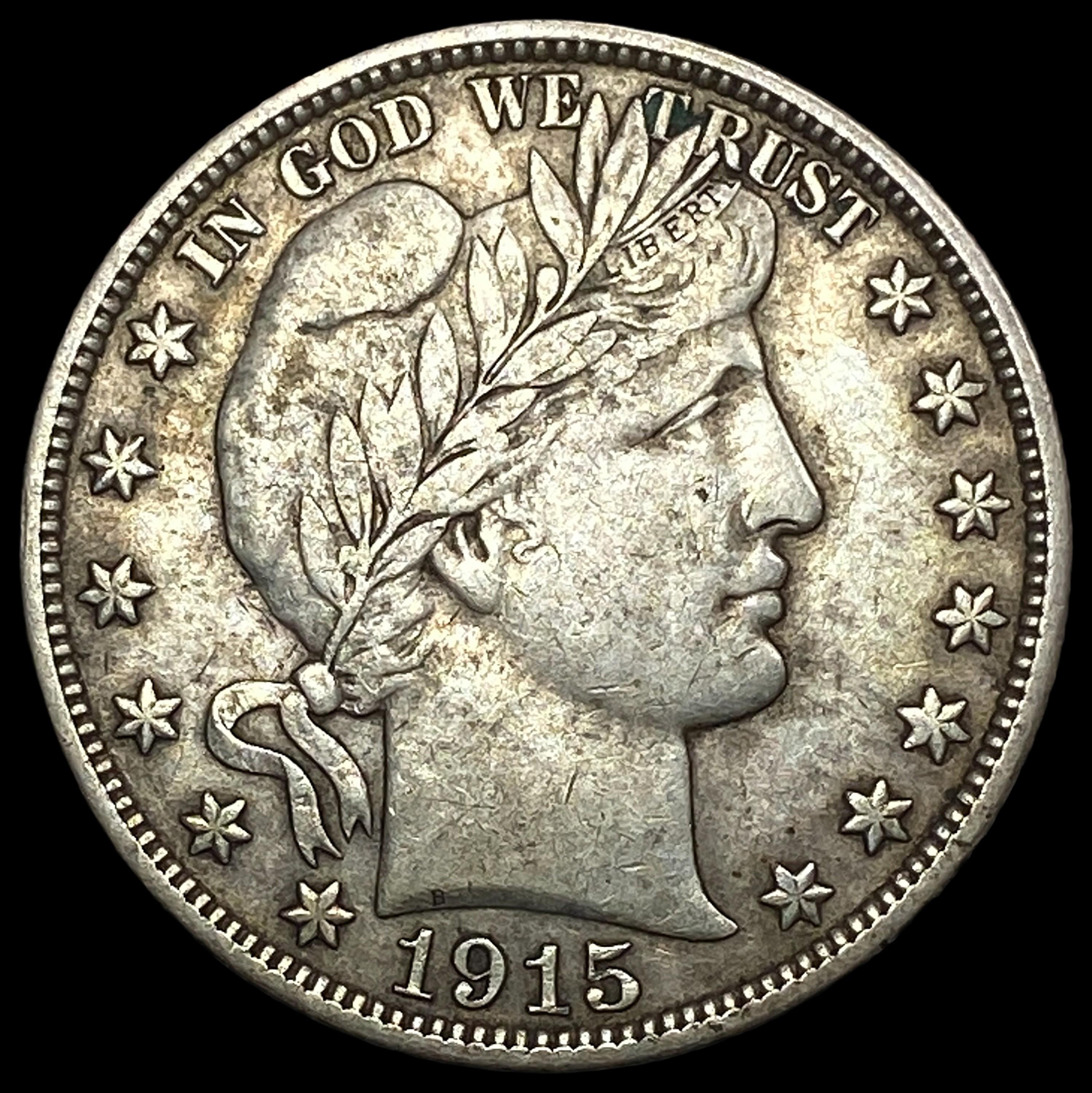 1915-D Barber Half Dollar LIGHTLY CIRCULATED