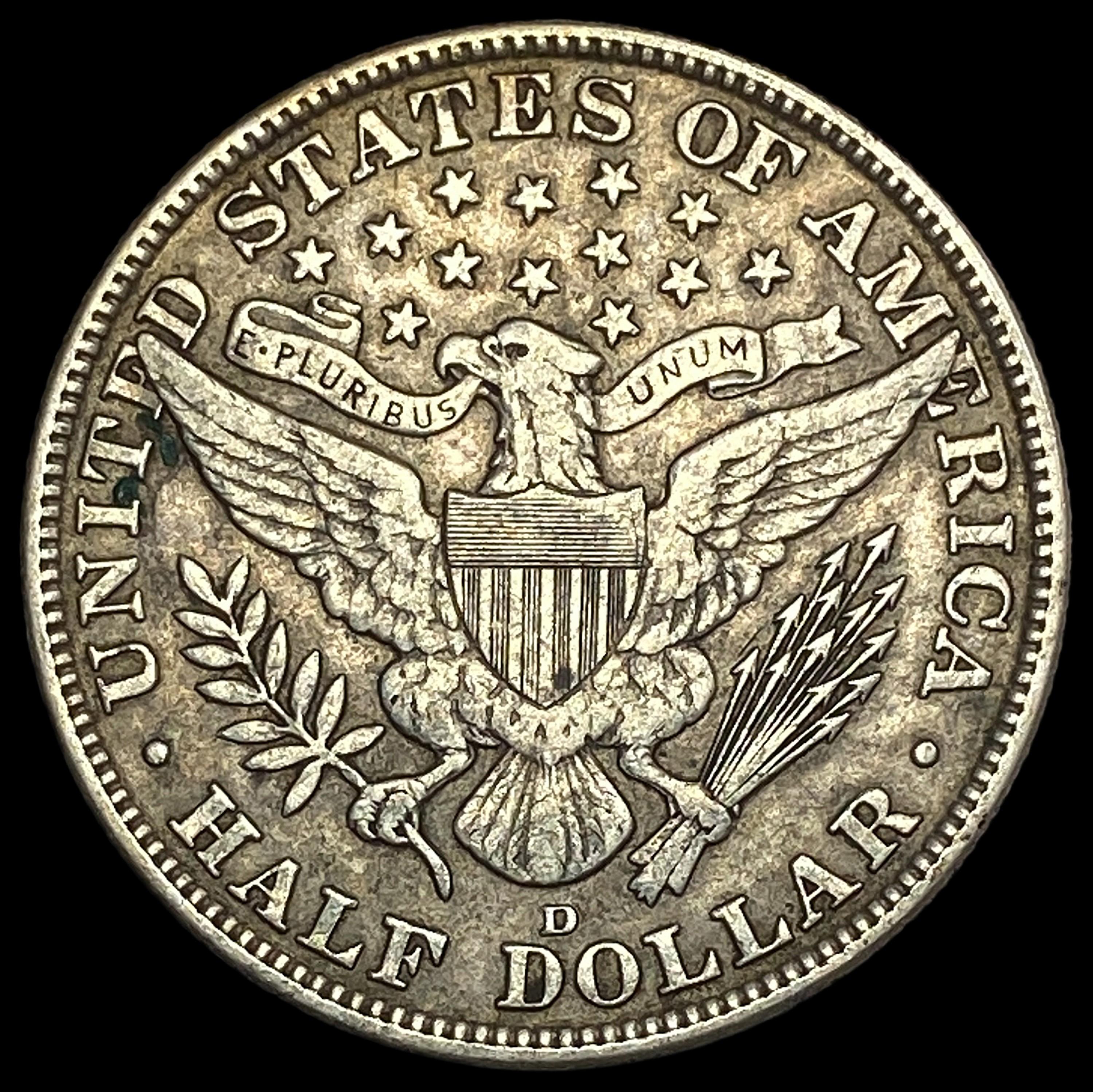 1915-D Barber Half Dollar LIGHTLY CIRCULATED