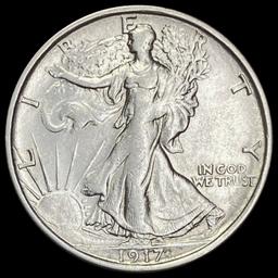 1917-S Walking Liberty Half Dollar CHOICE AU CHOI