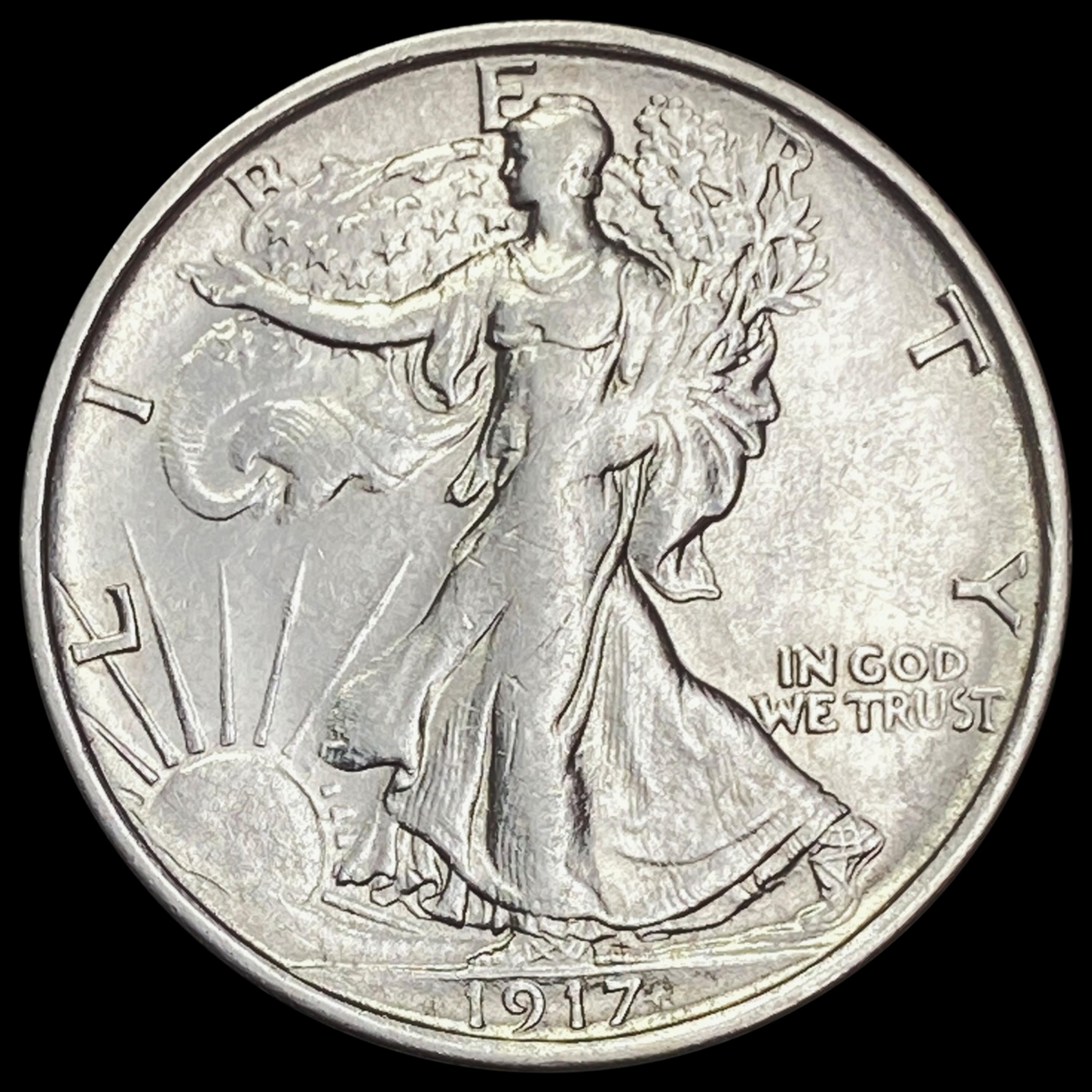 1917-S Walking Liberty Half Dollar CHOICE AU CHOI