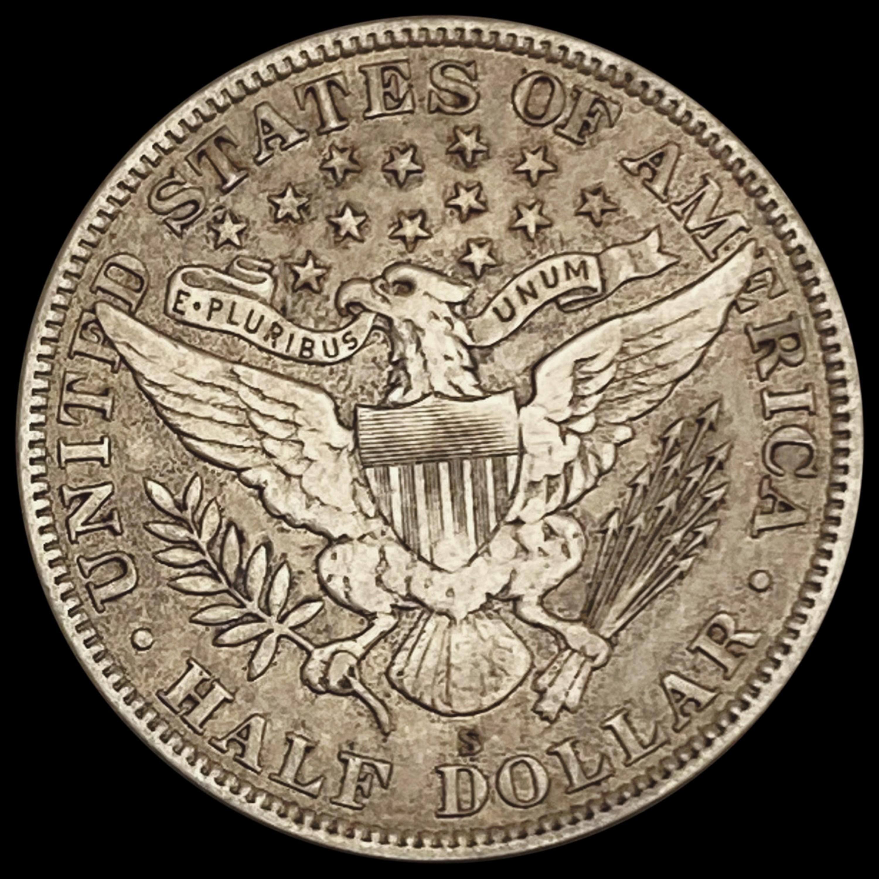 1914 Barber Half Dollar LIGHTLY CIRCULATED LIGHTL