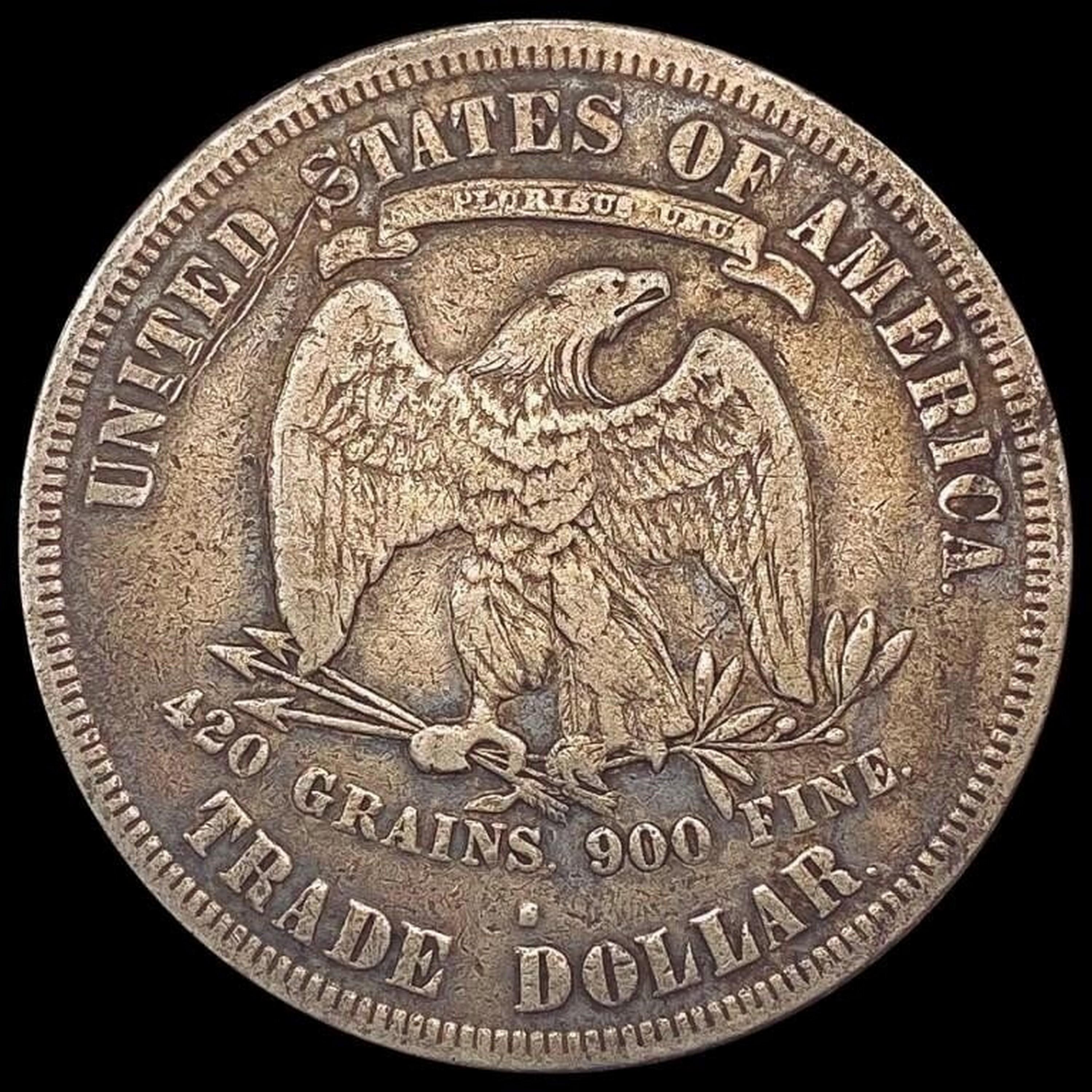 1877-S Silver Trade Dollar NICELY CIRCULATED