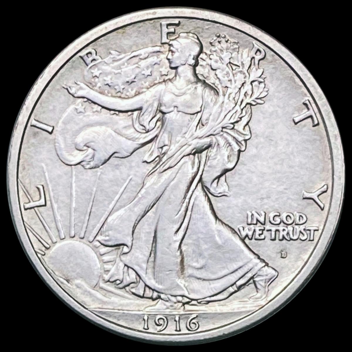 1916-D Walking Liberty Half Dollar UNCIRCULATED UNCIRCULATED