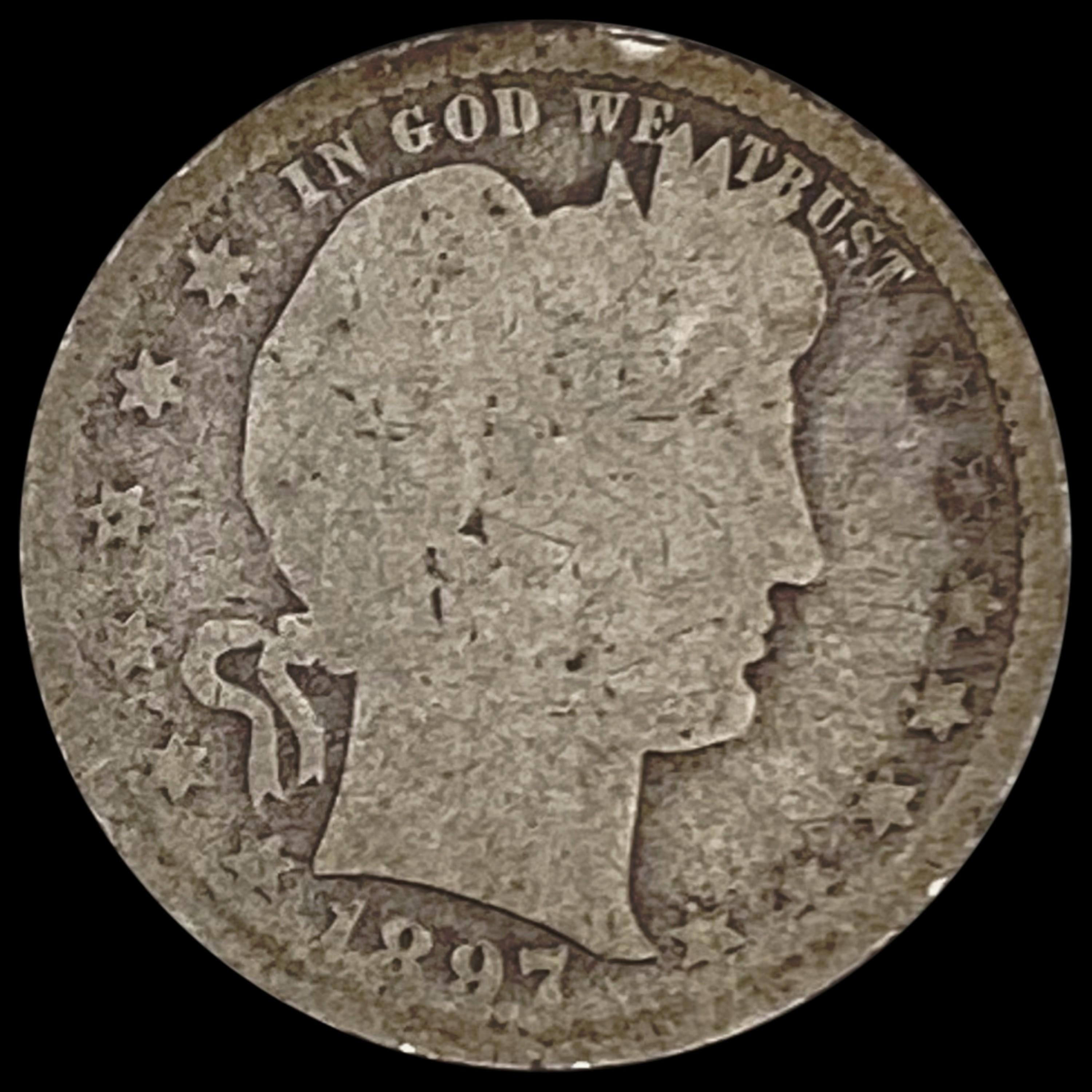 1897 Barber Quarter NICELY CIRCULATED NICELY CIRCULATED