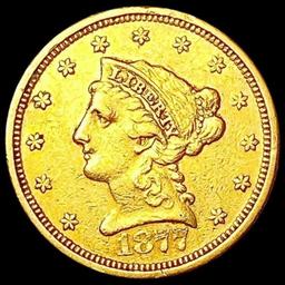 1877-S $2.50 Gold Quarter Eagle CLOSELY UNCIRCULATED
