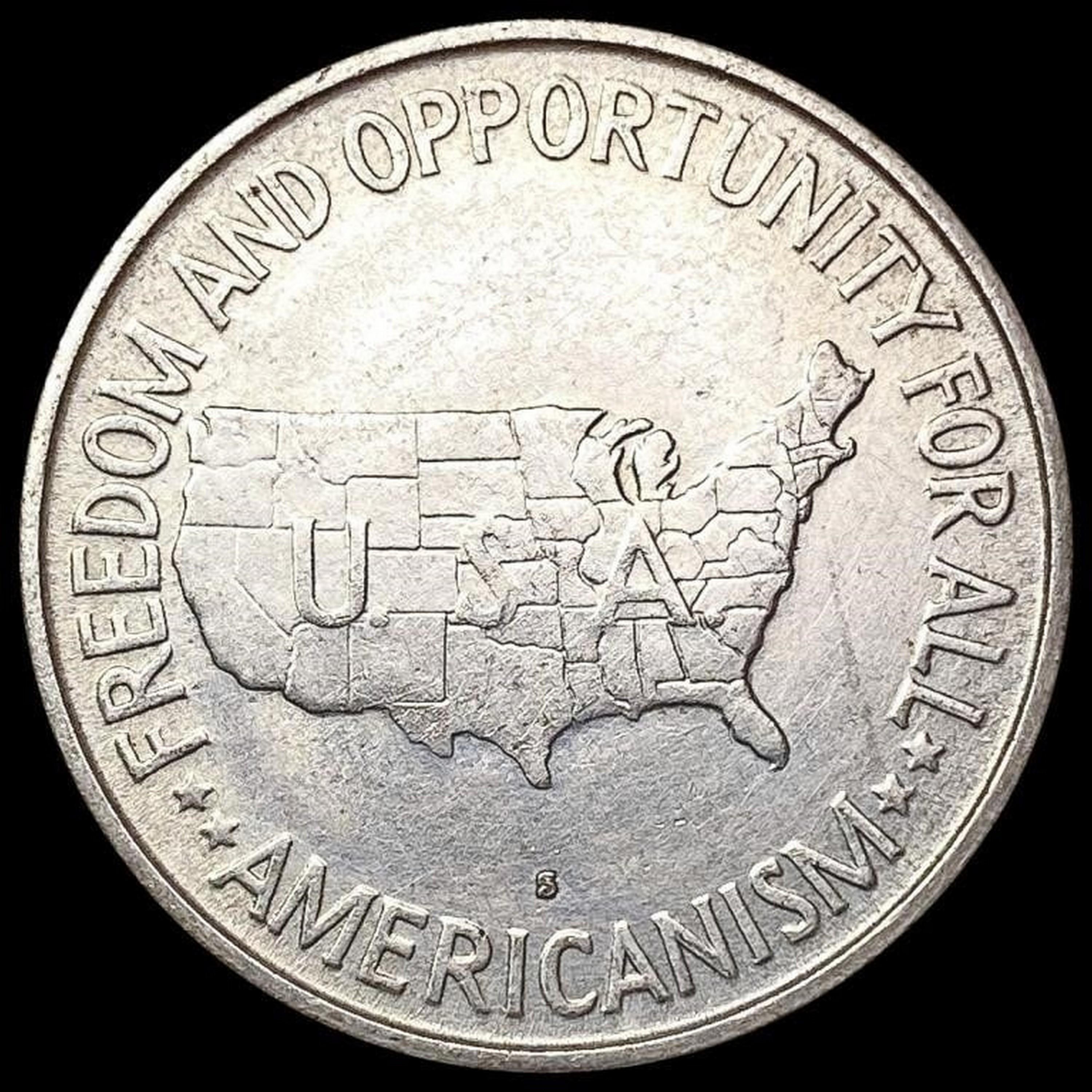 1954-S Washington Carver Half Dollar CLOSELY UNCIRCULATED