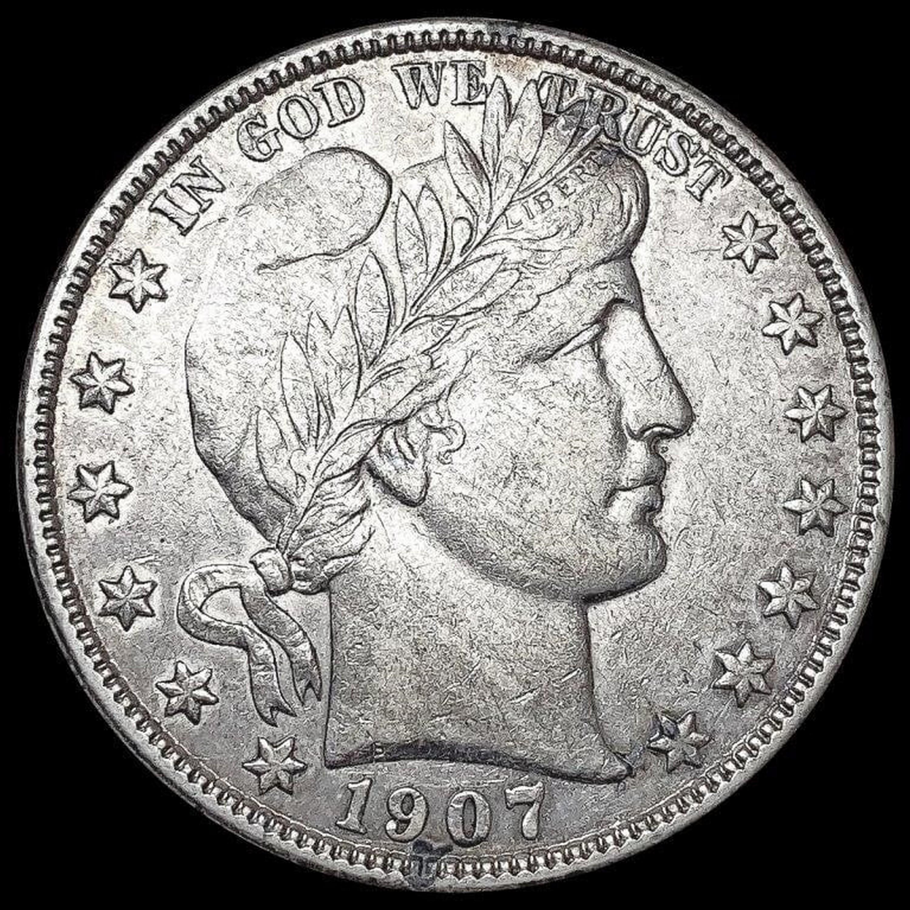 1907-O Barber Half Dollar CLOSELY UNCIRCULATED