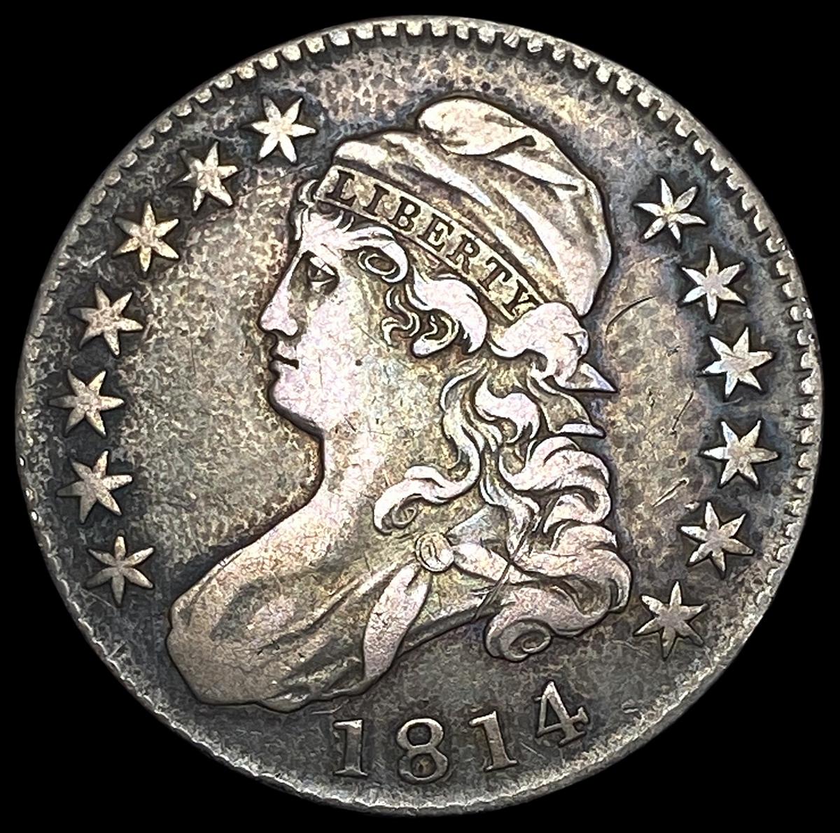 1814 Capped Bust Half Dollar NEARLY UNCIRCULATED