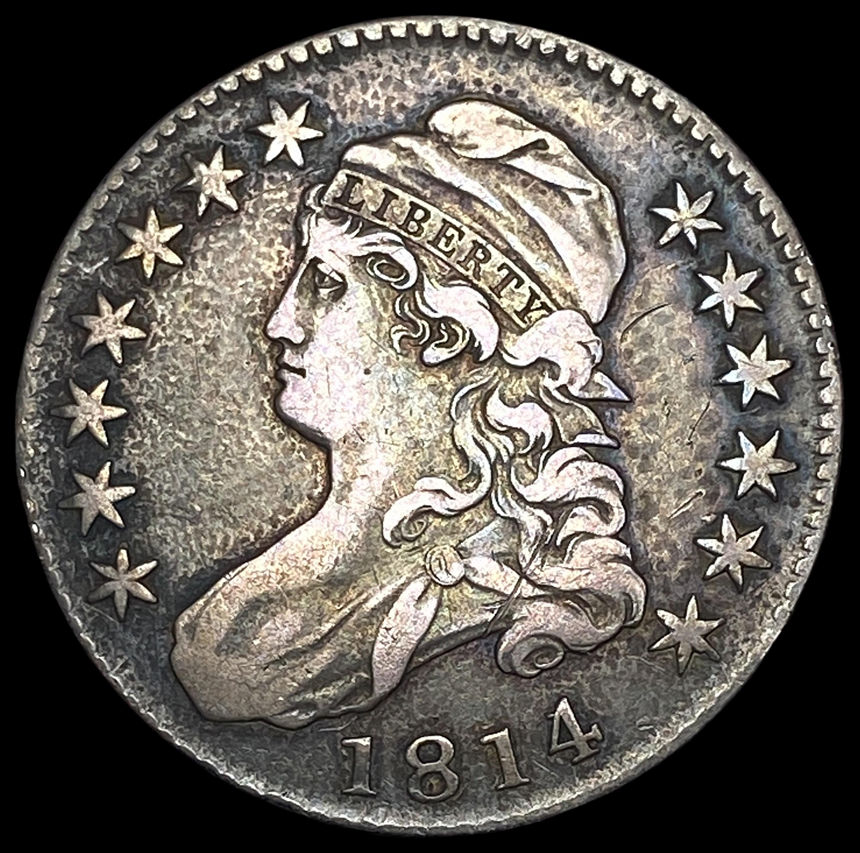 1814 Capped Bust Half Dollar NEARLY UNCIRCULATED