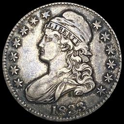1833 Capped Bust Half Dollar LIGHTLY CIRCULATED