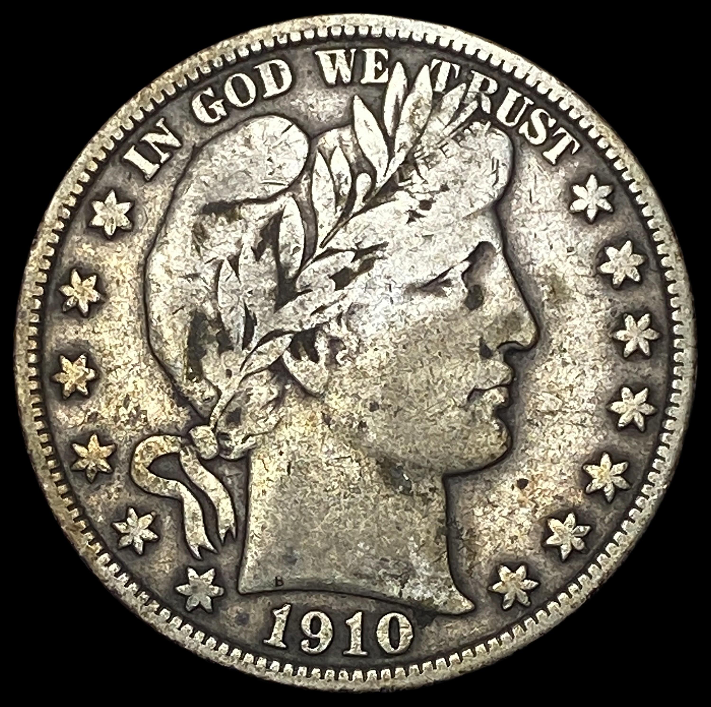 1910 Barber Half Dollar NICELY CIRCULATED