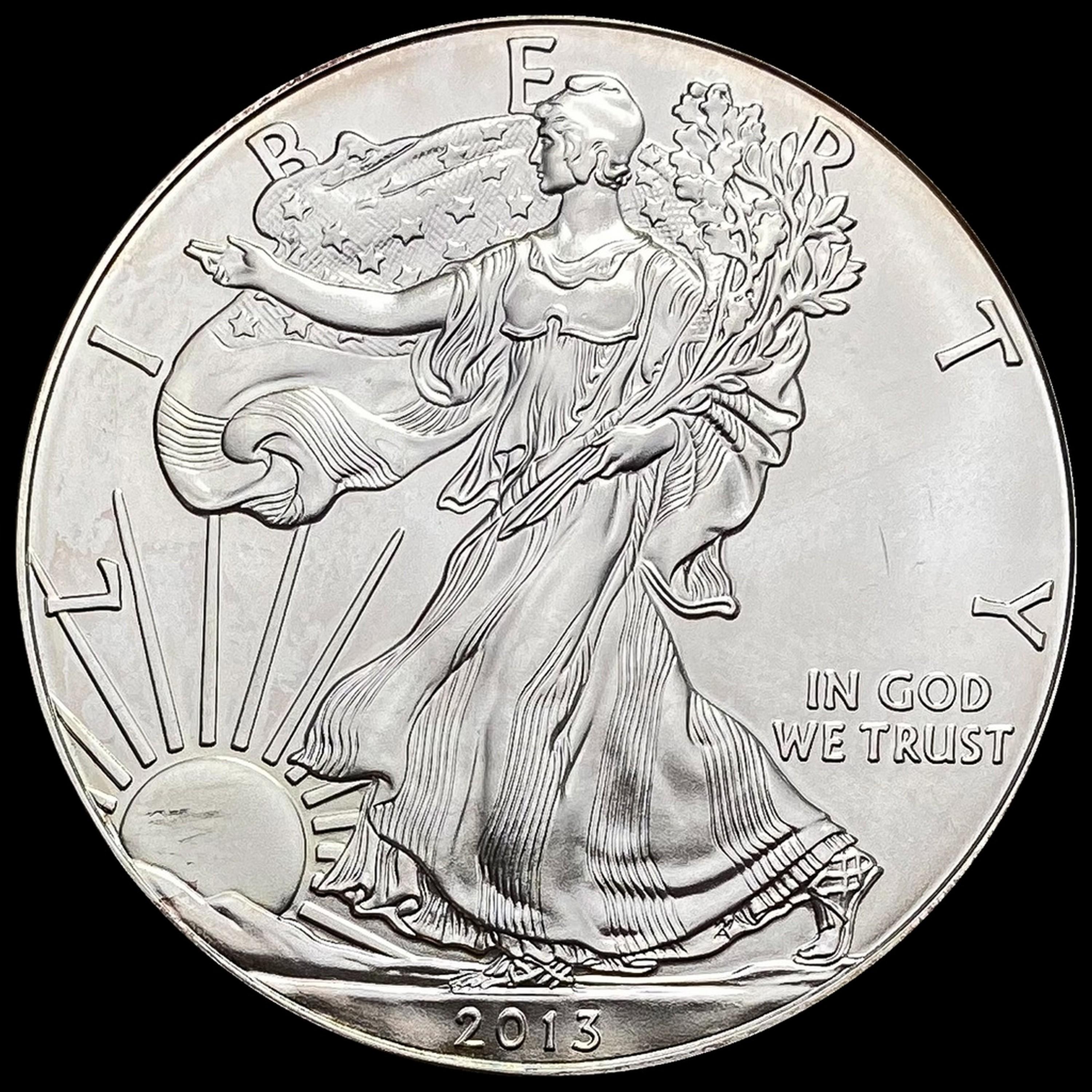 2013 1 oz Silver American Eagle $1 CLOSELY UNCIRCULATED