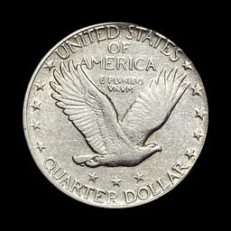 1918-S Silver Standing Liberty Quarter CLOSELY UNCIRCULATED