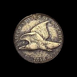 1858 Copper-Nickel Flying Eagle Cent LIGHTLY CIRCULATED