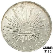 1888Mo MH Mexico Silver 8 Reales CLOSELY UNCIRCULATED