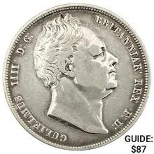 1837 Great Britain Silver Half Crown CLOSELY UNCIRCULATED