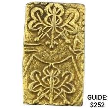 1868-1869 Japan .029oz Gold 2 Bu CLOSELY UNCIRCULATED