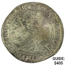 1629 Spanish Netherlands Silver Lion Dollar NEARLY UNCIRCULATED