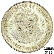 1960 Mexico Silver 10 Pesos UNCIRCULATED