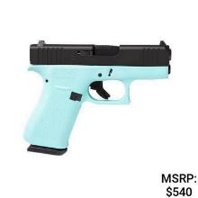 Glock G43X 9mm Pistol Turquoise