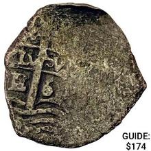 1500s-1600s Spanish Colonial Silver Cob NEARLY UNCIRCULATED