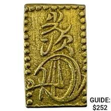 1868-1869 Japan .029 Gold 2 Bu CLOSELY UNCIRCULATED