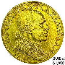 1939/1 Vatican City .1502oz Gold 100 Lire UNCIRCULATED