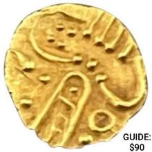 1663-1724 India .012oz Gold Fanam UNCIRCULATED