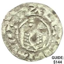 1100-1225 Crusades France Silver Denier NEARLY UNCIRCULATED
