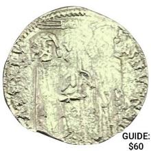1268-1457 AD Crusades Venice Silver 1/2 Grosso NEARLY UNCIRCULATED
