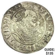 1529-1558 Prussia Silver Groschen Albert I CLOSELY UNCIRCULATED