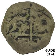 1500s-1600s Spanish Colonial Silver Cob NEARLY UNCIRCULATED
