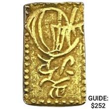 1868-1869 Japan .029oz Gold 2 Bu CLOSELY UNCIRCULATED