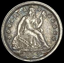 1853 Seated Liberty Dime (Arrows) CHOICE AU