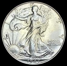 1947 Walking Liberty Half Dollar GEM BU