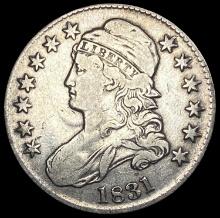 1831 Capped Bust Half Dollar LIGHTLY CIRCULATED