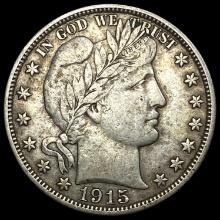 1915-D Barber Half Dollar LIGHTLY CIRCULATED