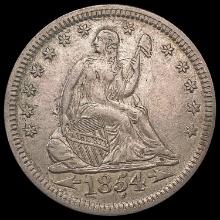 1854 Seated Liberty Quarter CLOSELY UNCIRCULATED