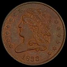 1833 Classic Head Half Cent CHOICE BU CHOICE BU