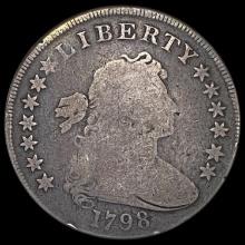 1798 Draped Bust Dollar NICELY CIRCULATED NICELY