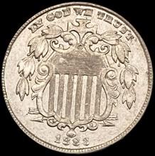 1883 Shield Nickel CHOICE AU CHOICE AU