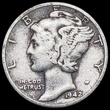 1942-D Mercury Dime LIGHTLY CIRCULATED LIGHTLY CIRCULATED